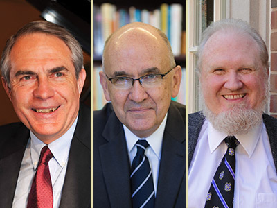 Ron Cole-Turner, David Esterline, Steve Tuell emeritus faculty