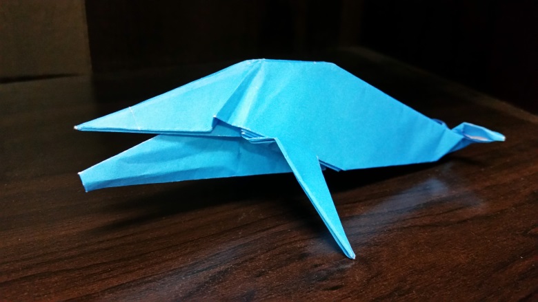 origami as spiritual discipline whale