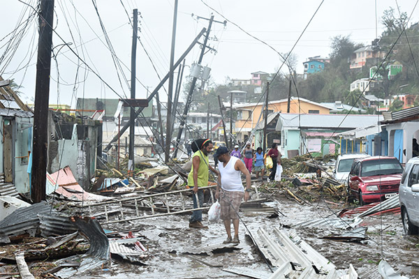 Hurricane Maria damage